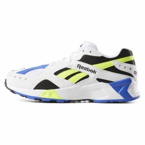 Adidasy Damskie Reebok Aztrek Białe/Czarne/Żółte PL 53STIQY